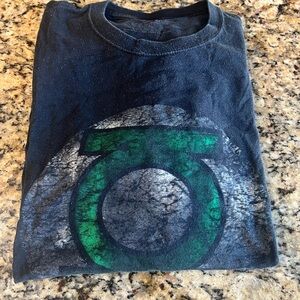 Black T-Shirt with Green Lantern Logo